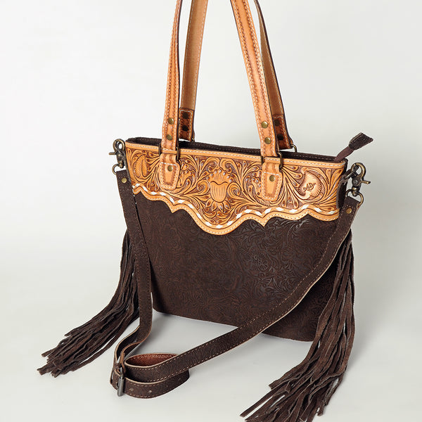 LC-ADBGS112E Tote Embossed Genuine Western Leather Women Bag