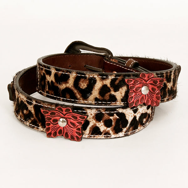 BER145-Hand TooledWestern leather Belt