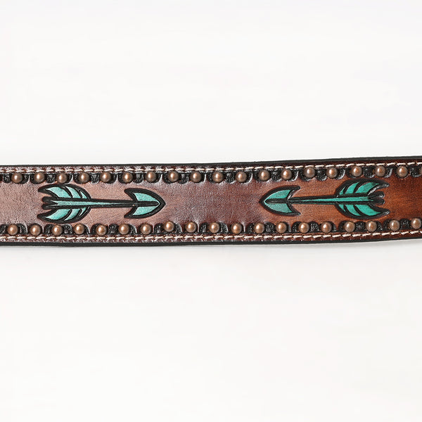 BER149-Hand Painted Western leather Belt