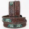 BER171-Hand Painted Western Leather Belt