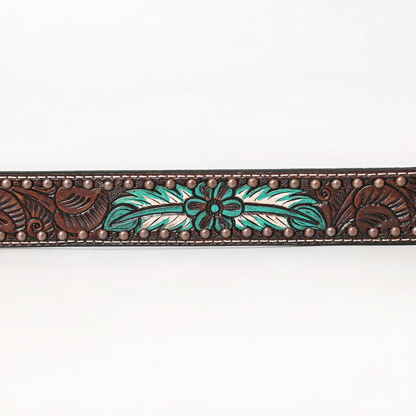 BER171-Hand Painted Western Leather Belt