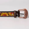 BER172-Hand Painted Western Leather Belt