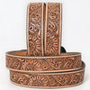 BER192-Hand Carved Western Leather Belt