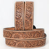 BER192-Hand Carved Western Leather Belt