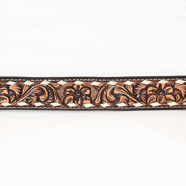 BER196-Hand Carved Western Leather Belt