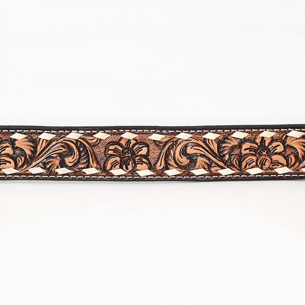 BER196-Hand Carved Western Leather Belt