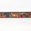 BER236-Hand Carved Western Leather Belt