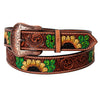 BER247-Hand Painted Western LeatherBelt