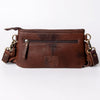 ADBGA244 American Darling Small Cross body Bag Hand Tooled Woven Saddle Blanket