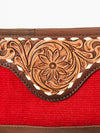 ADBGA244 American Darling Small Cross body Bag Hand Tooled Woven Saddle Blanket