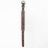BER196-Hand Carved Western leather Dog Collar