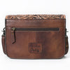 ADBG826 American Darling Western Cross body Bag Hair-On Cowhide with Hand Tooled Floral Carving