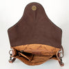 ADBG826 American Darling Western Small Cross body Bag Hand Tooled Floral & Hand Woven Saddle Blanket