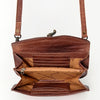 ADBG829 American Darling Western Small Cross body Bag Hand Tooled with Hand-Woven Saddle Blanket