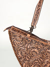 ADBG831 American Darling Western Tote Bag Hand Tooled Floral Carved Vegetable-Tanned Leather