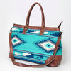 ADBG833 American Darling Western Tote Bag with Hand Woven Saddle Blanket and Premium Leather
