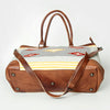 ADBG833 American Darling Western Tote Bag with Hand Woven Saddle Blanket and Premium Leather