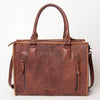 ADBG229 American Darling Western Tote Bag - Handcrafted Hair-On Cowhide & Braided Leather