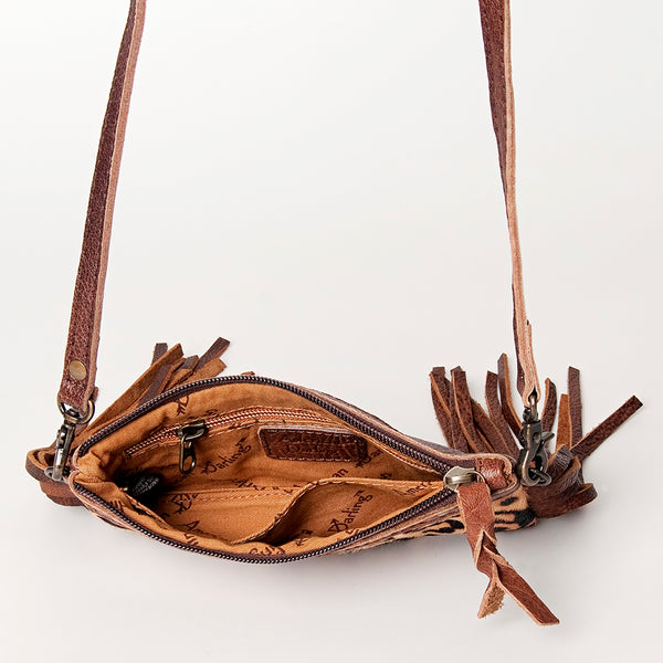 ADBGS142 Mini Crossbody - Hair-On Leather Fringe Bag with Removable Strap