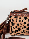ADBGS142 Mini Crossbody - Hair-On Leather Fringe Bag with Removable Strap