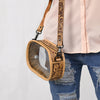 ADBGZ602 Clear Bag Tooled Leather Crossbody Bag - Stadium Approved Western Purse