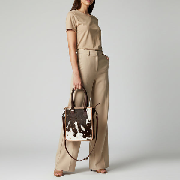 LC-ADBGZ608 Tote Hair-On Genuine Western Leather Women Bag