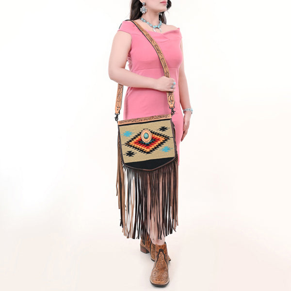 LC-ADBGZ612Messenger Genuine Western Leather Women Bag