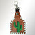 LC-ADKRX110 Hand Tooled Carved Genuine Leather Keyring