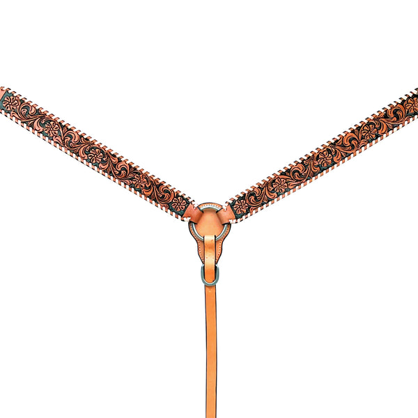 BER256-Western Leather Breast Collar
