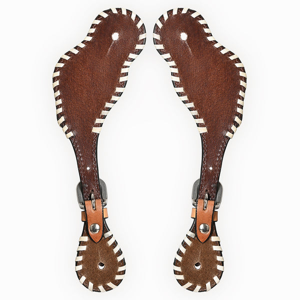 BER256-Western American Leather Spur Strap