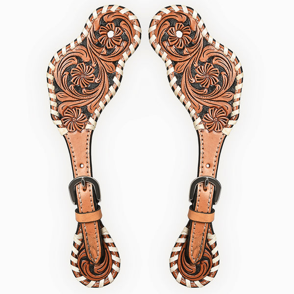 BER256-Western American Leather Spur Strap