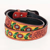 BEE110-NaturalWestern Leather Belt