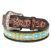 BEE113- Designs Western Leather Belt