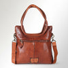 SWC178 Bronzaro - Leather Studded Tote Bag