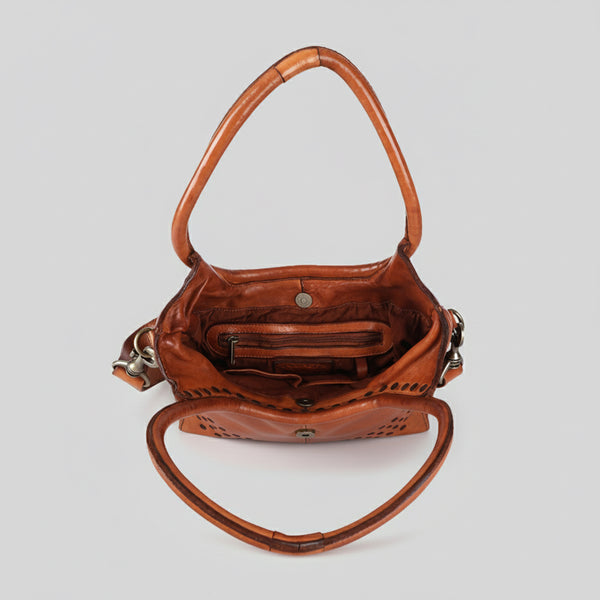 SWC178 Bronzaro - Leather Studded Tote Bag