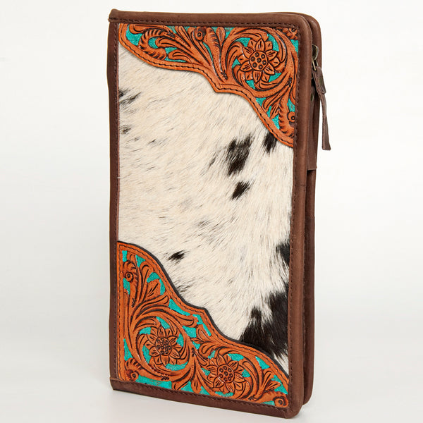ADBGA246 American Darling Hair-On Cowhide Jewelry Case Hand Tooled Genuine Leather