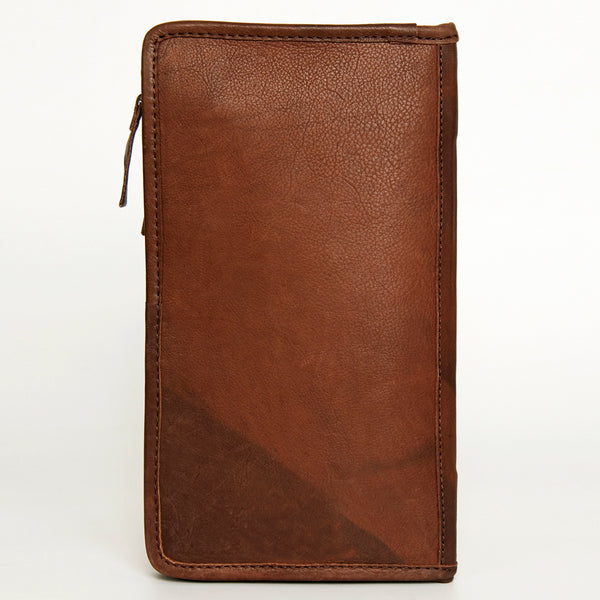 ADBGA246 American Darling Hair-On Cowhide Jewelry Case Hand Tooled Genuine Leather