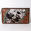 ADBGA246 American Darling Hair-On Cowhide Jewelry Case Hand Tooled Genuine Leather