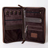 ADBGA246 American Darling Hair-On Cowhide Jewelry Case Hand Tooled Genuine Leather