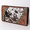 ADBGA246 American Darling Hair-On Cowhide Jewelry Case Hand Tooled Genuine Leather