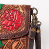 ADBGA247 American Darling Hand Tooled Genuine Leather Small Cross body Bag with Leather Strap
