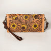 ADBGA247 American Darling Hand Tooled Genuine Leather Small Cross body Bag with Leather Strap