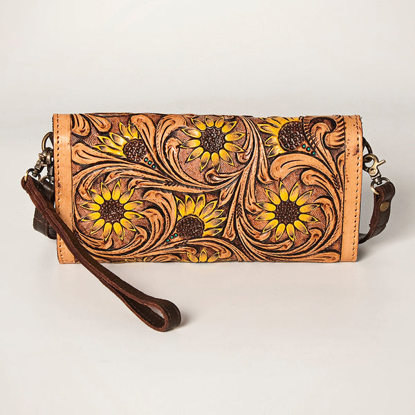 ADBGA247 American Darling Hand Tooled Genuine Leather Small Cross body Bag with Leather Strap
