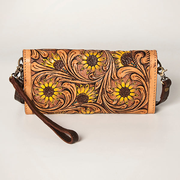 ADBGA247 American Darling Hand Tooled Genuine Leather Small Cross body Bag with Leather Strap