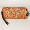 ADBGA247 American Darling Hand Tooled Genuine Leather Small Cross body Bag with Leather Strap