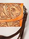 ADBGA247 American Darling Hand Tooled Genuine Leather Small Cross body Bag with Leather Strap