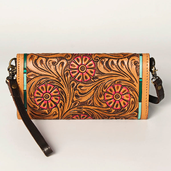 ADBGA247 American Darling Hand Tooled Genuine Leather Small Cross body Bag with Leather Strap