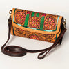 ADBGA247 American Darling Hand Tooled Genuine Leather Small Cross body Bag with Leather Strap