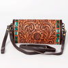 ADBGA247 American Darling Hand Tooled Genuine Leather Small Cross body Bag with Leather Strap
