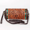 ADBGA247 American Darling Hand Tooled Genuine Leather Small Cross body Bag with Leather Strap